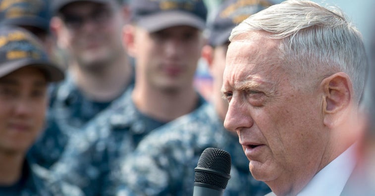 The Taliban just fired missiles at Mattis