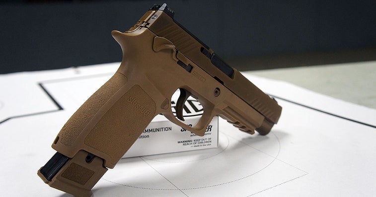You can buy a civilian version of the Army’s new sidearm system