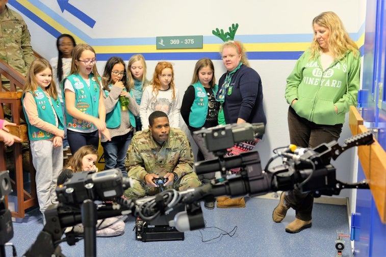 The Army just taught Girl Scouts to use military robots