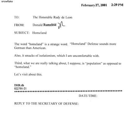 The most unintentionally hilarious Rumsfeld ‘snowflake’ memos