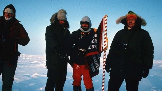 That time two legendary heroes went to the South Pole