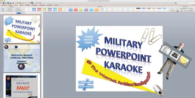Why ‘Powerpoint Karaoke’ should be at your next unit meeting