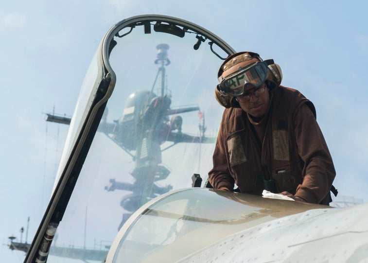 Navy plane captains get jets flying to the danger zone