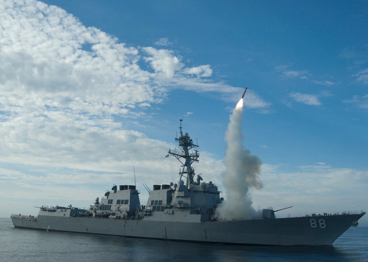 The Army will fire artillery and missiles from Navy ships