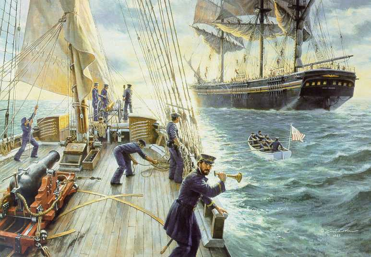 This is what the Coast Guard was doing during the Civil War