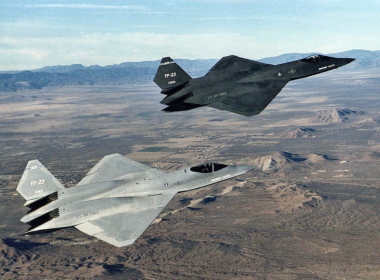 The Black Widow II is the fighter that lost out to the F-22 Raptor