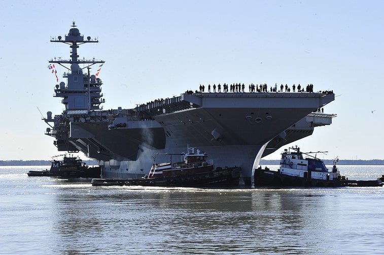 The Navy will test its newest carrier with underwater explosions