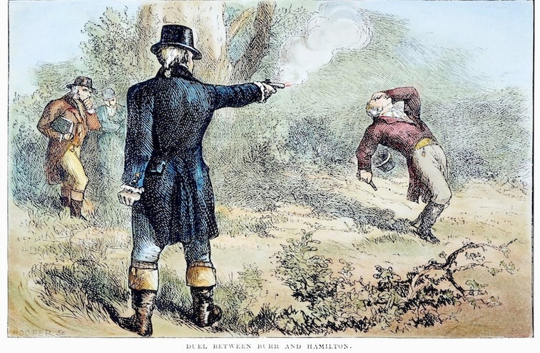Relatives of Hamilton and Burr fought the famous duel 200 years later