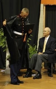 Why wearing uniforms to a high school graduation is a boot move