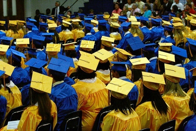 Why wearing uniforms to a high school graduation is a boot move