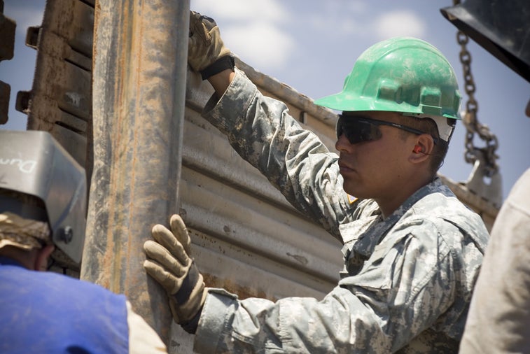 Soldiers at the border are doing grunt work to stay out of trouble