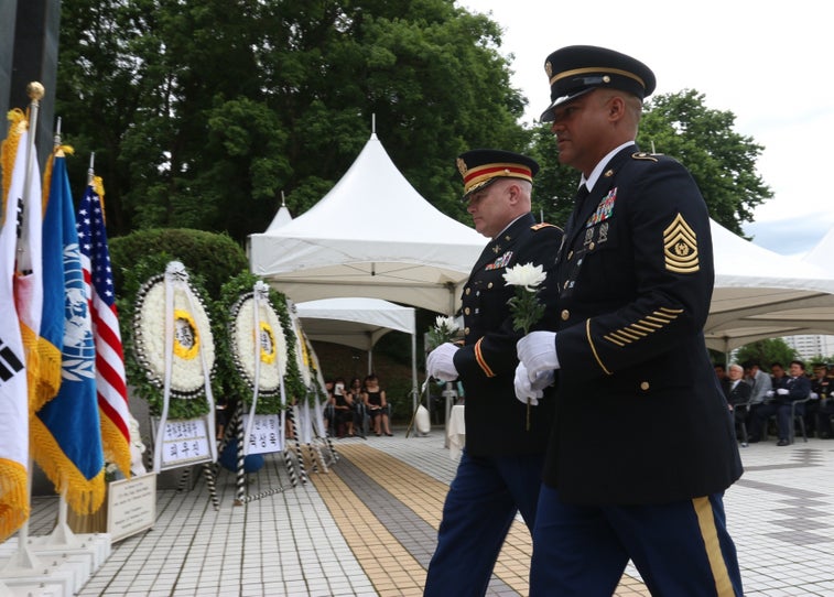 First combat vets of the Korean War are honored by South Korean cities