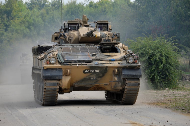 This is the infantry fighting vehicle that hauls British troops into combat