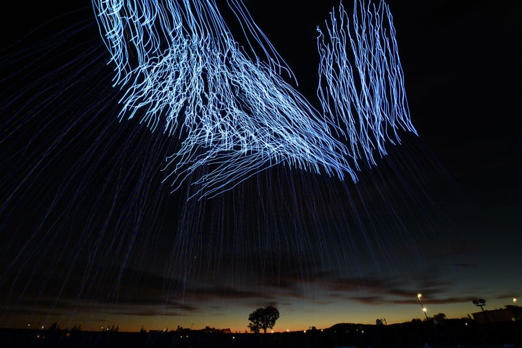 See the Air Force’s beautiful drone light show