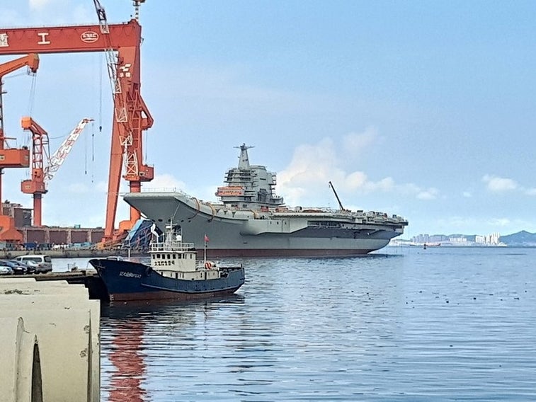Leaked photo shows China is building a new supercarrier