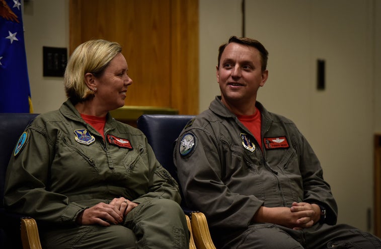 This is the first husband-wife team to fly the B-2 bomber in combat