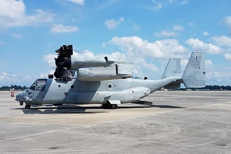 Mysterious bulges on V-22 Ospreys have been identified