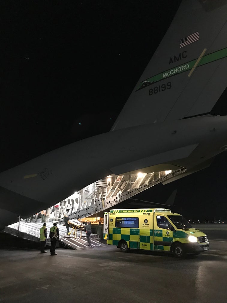 Emergency C-17 flight to Antarctic saves lives