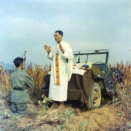 This is what an unarmed chaplain brings to the battlefield