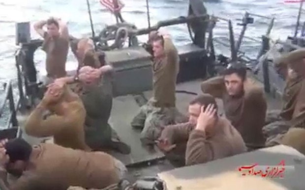 Watch Iranian sailors in a close encounter with a US carrier