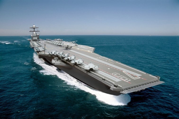 Navy prepares to shock its largest-ever warship