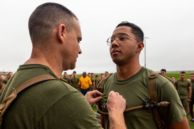 Marine awarded for lifesaving actions on vacation