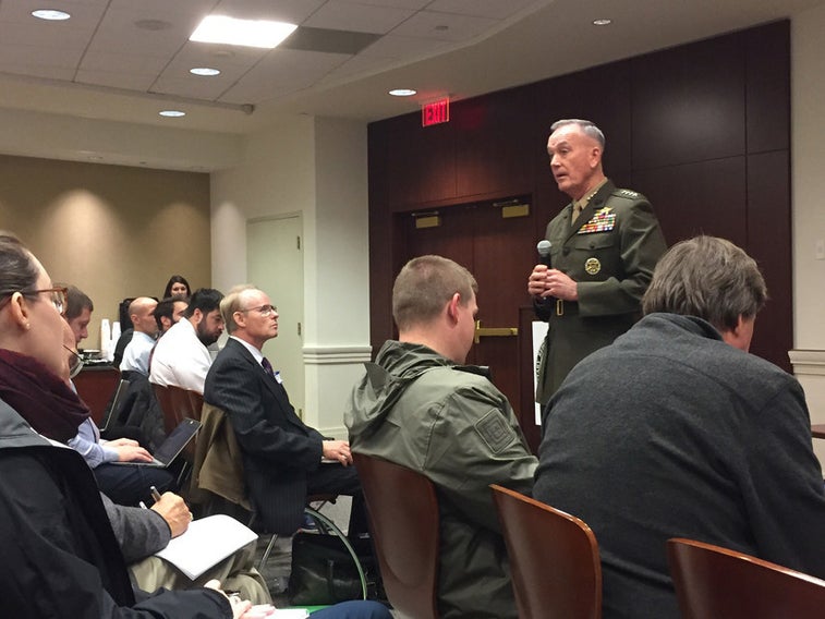 Dunford speaks on how to maintain US military advantage