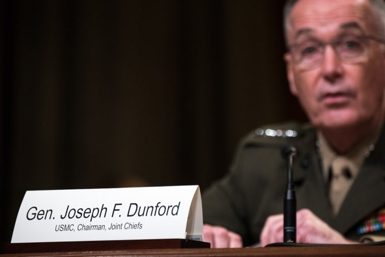 Dunford speaks on how to maintain US military advantage