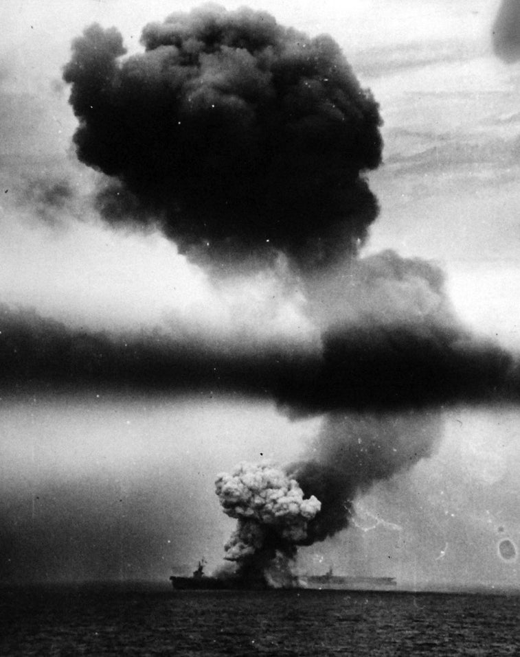 Intense photos show the largest naval battle of all-time