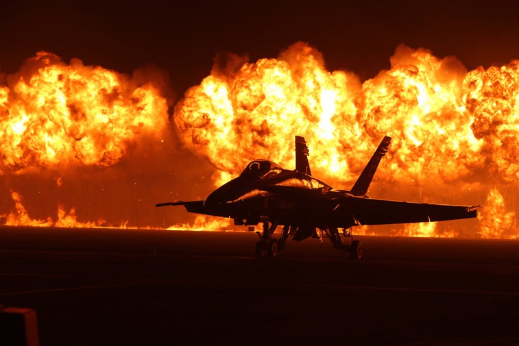 18 photos of troops lighting up the night