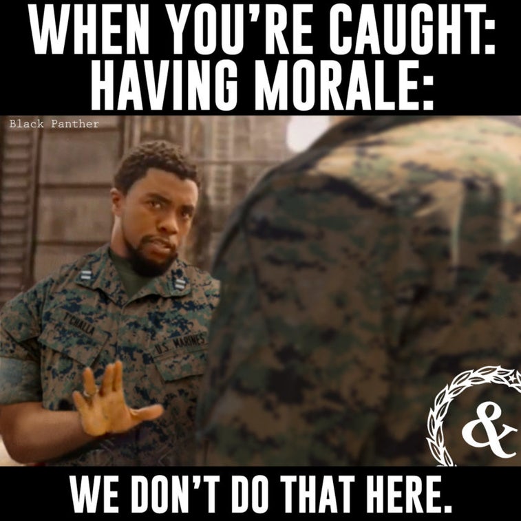 This is the best working party in the Marine Corps