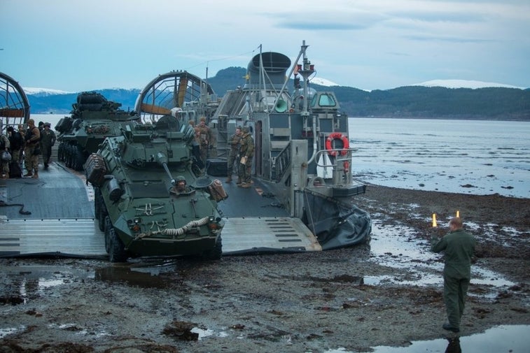 Stunning photos of Marines hitting the beach in Norway