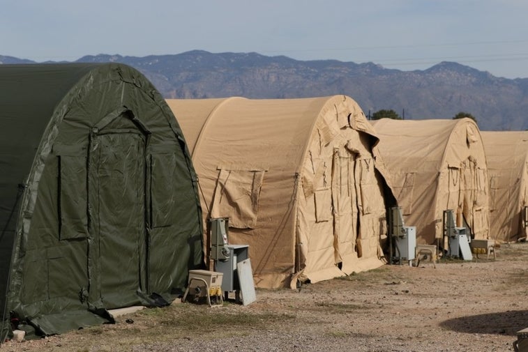 Photos show what the US troops on the border are doing