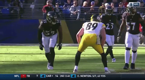 See how huge this Army Ranger and Steelers lineman really is as he greets troops before a game