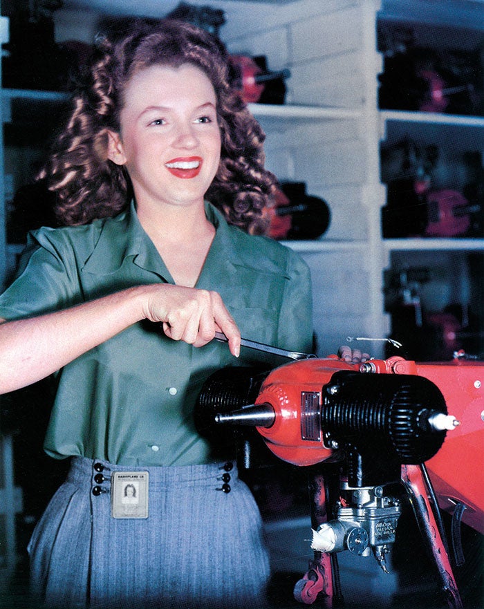 Marilyn Monroe’s first job was building drones for the Army