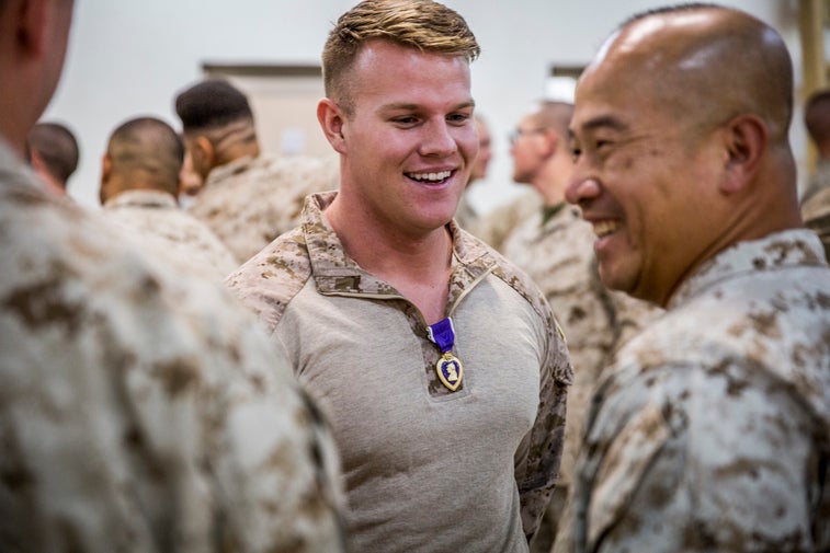 3 Marines receive Purple Hearts for actions in Syria