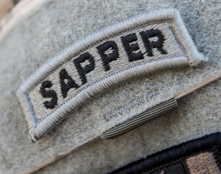 This is the first enlisted woman to graduate Sapper Leader Course