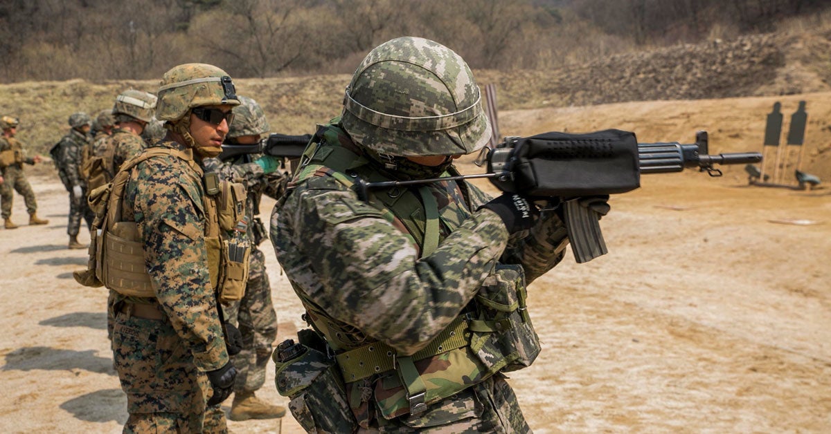 north korea training gun range