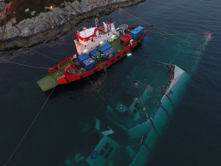 Norway releases video from inside sunken elite warship