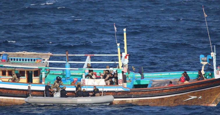 11,000 pounds of hashish seized by US warship