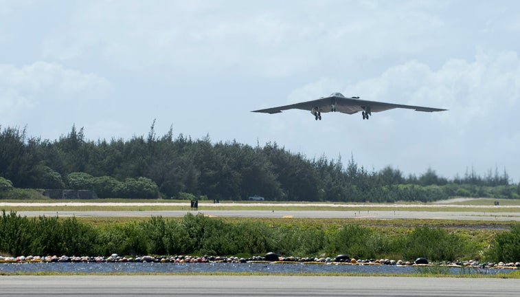 B-2 stealth bombers deployed to Pacific as warning to rivals
