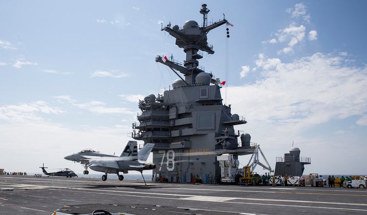 Navy’s newest aircraft carrier finally gets long-missing gear