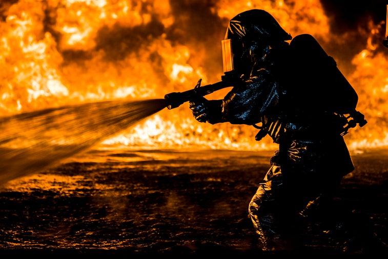 This his how Marines train with massive walls of real fire