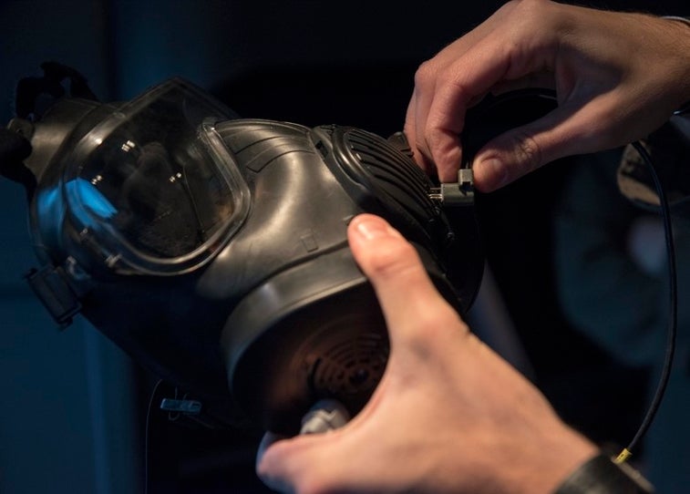 Air Force C-130 pilots get new gas mask