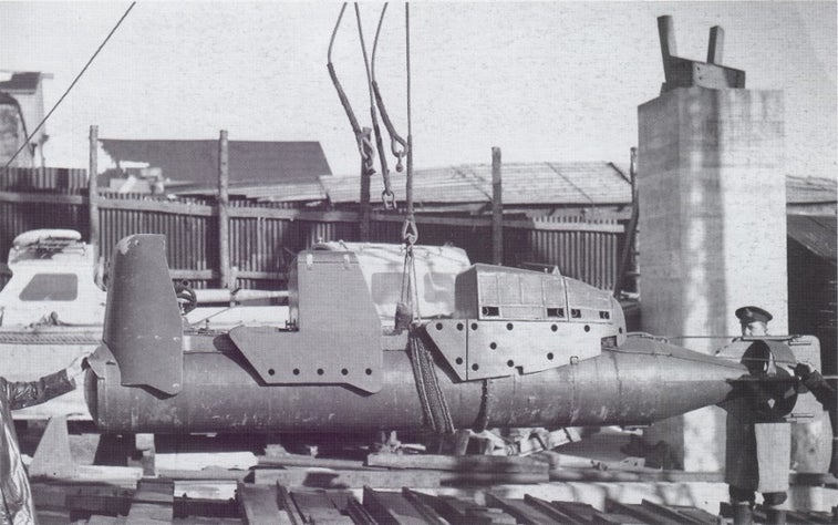These were Britain’s ‘manned torpedoes’ in World War II