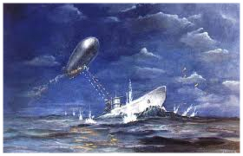 The only time a US blimp was ever lost in World War II combat