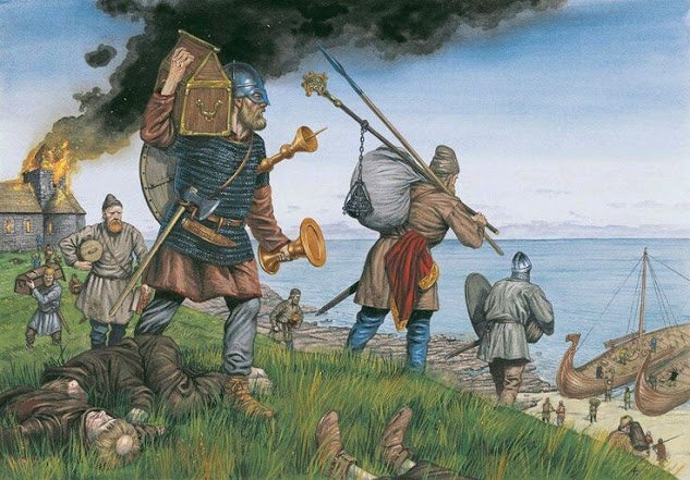 Vikings after a raid