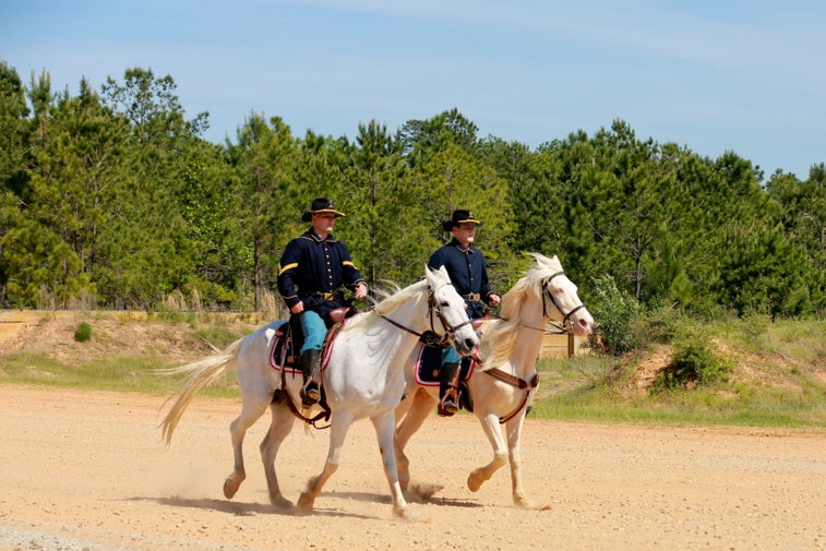 Gainey Cup is the Army’s annual cavalry competition and yes, it includes a final charge