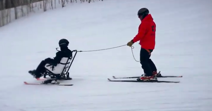 This badass chair allows paralyzed vets to ski