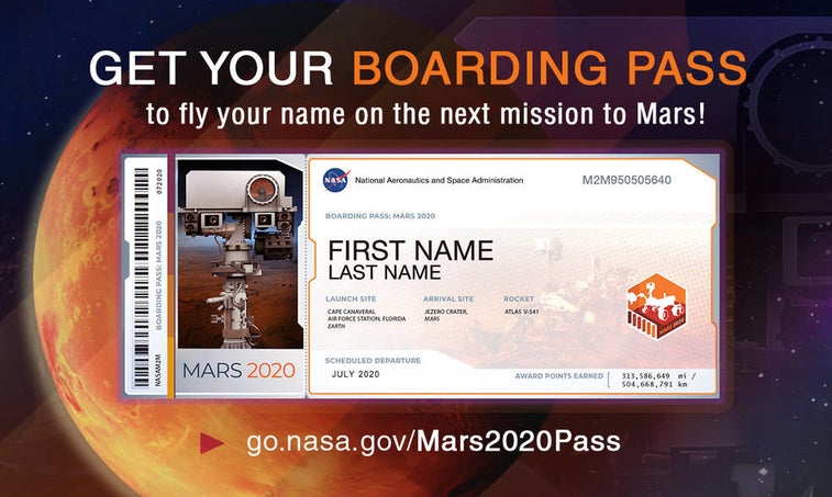 NASA is helping you make your mark on Mars